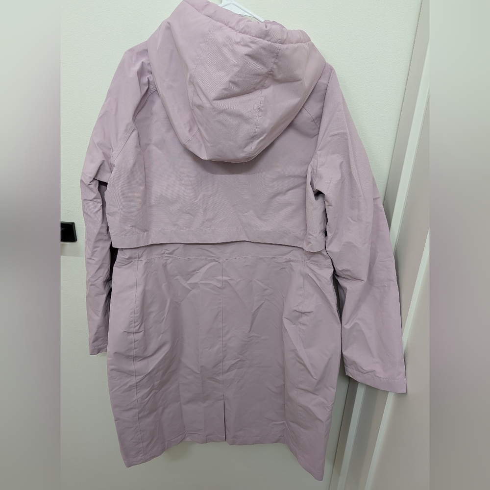 Women's Lavender Hooded Rain Jacket - Picture 2 of 5